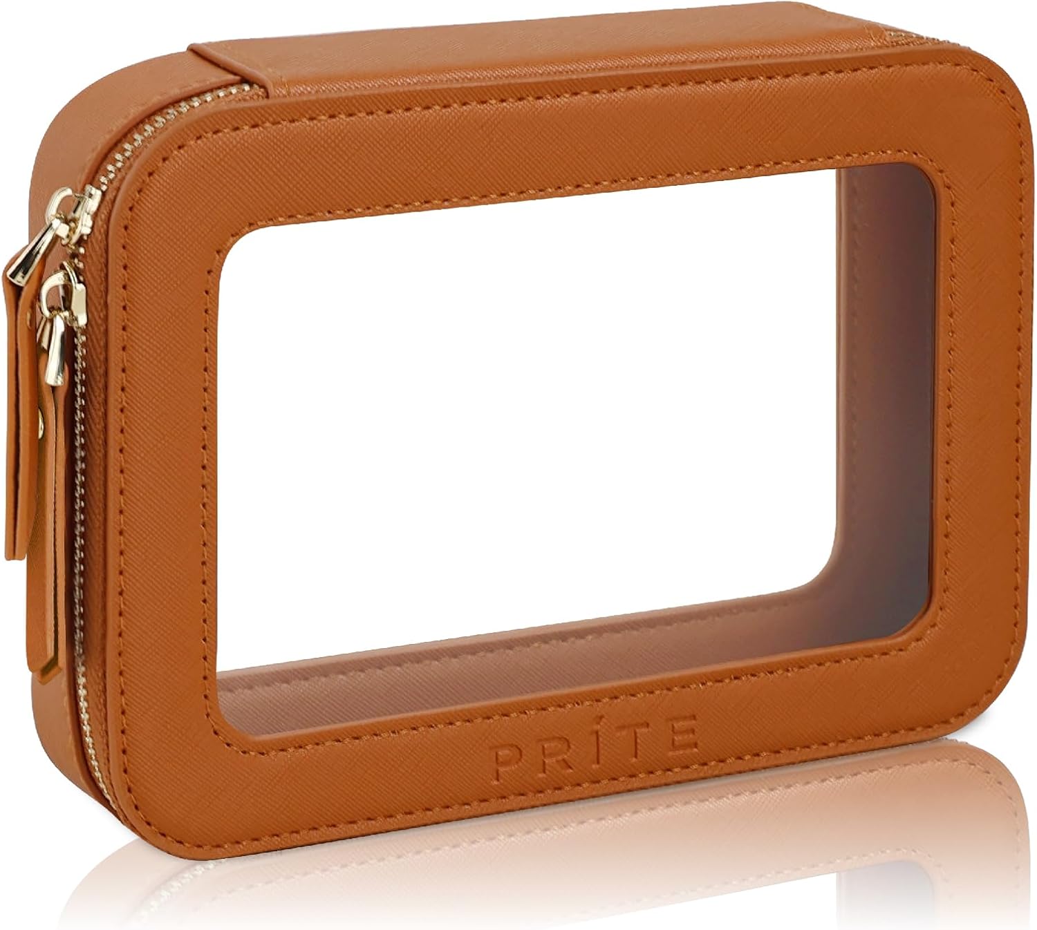 Prite Clear Makeup Bag Waterproof Toiletry Organizer w/